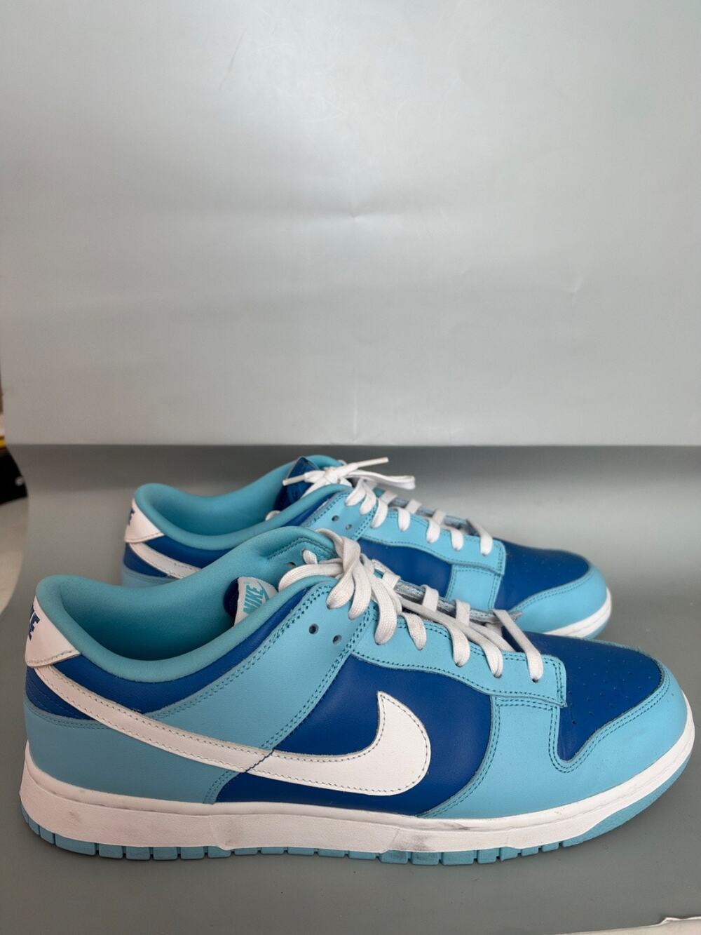 Nike Dunk Low Retro QS Argon Sneakers Court Shoe Blue Men’s 14 Big n Tall S4